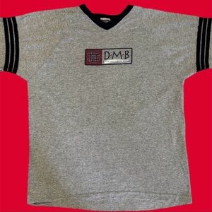 💕Vintage Band Tee Dave Matthews Gray Long Sleeve Cotton Shirt w/ “DMB” Logo • XL